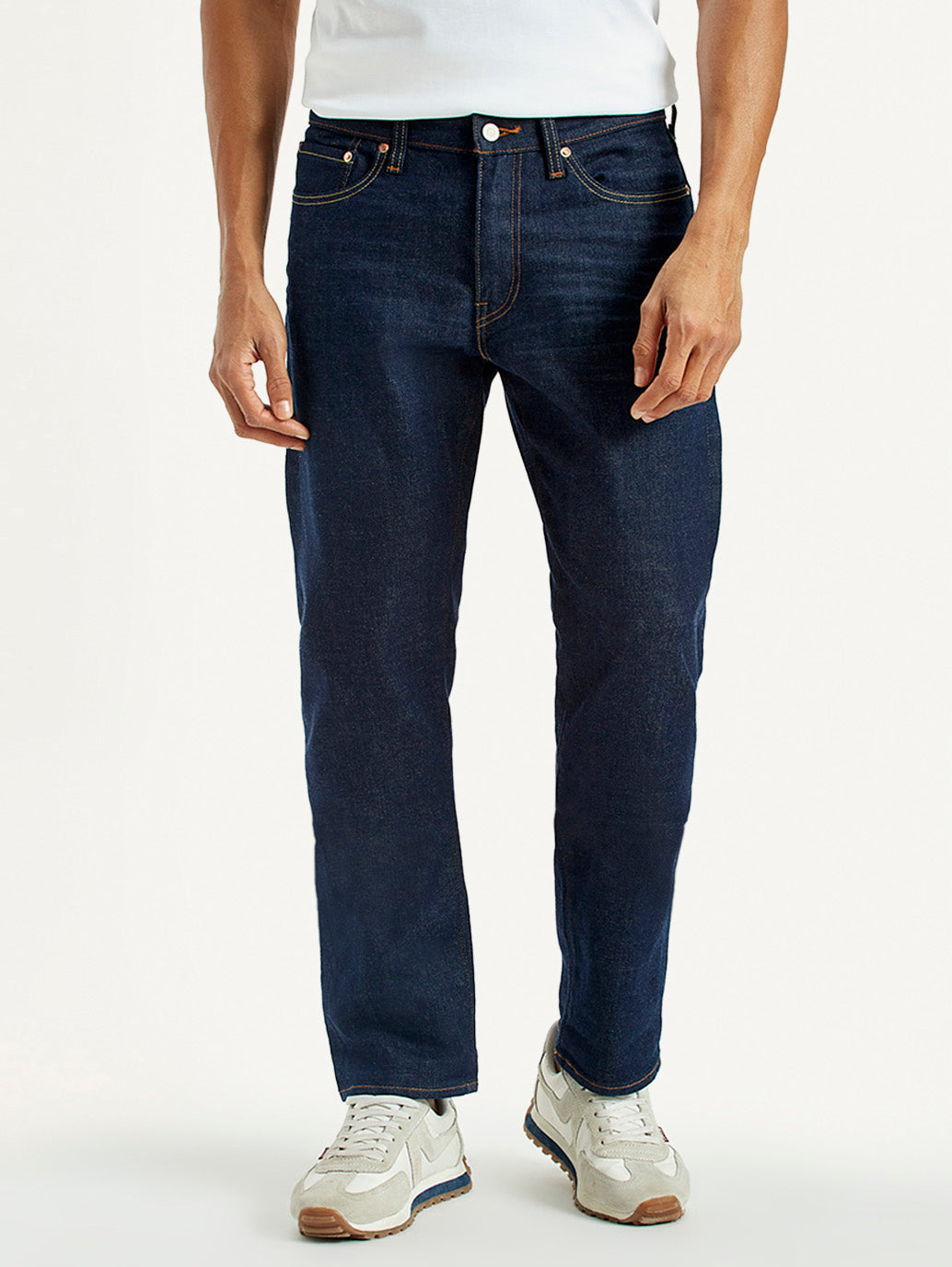 Men's 511 Dark Indigo Slim Fit Mid Rise Selvedge Jeans - Front View