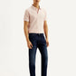 Men's 511 Dark Blue Slim Fit Mid Rise Selvedge Jeans - Side View
