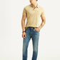 Men's 511 Blue Slim Fit Mid Rise Linen Jeans - Styleshot View