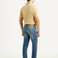 Men's 511 Blue Slim Fit Mid Rise Linen Jeans - Back View