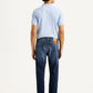 Men's 511 Blue Slim Fit Mid Rise Selvedge Jeans - Back View