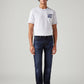 Men's 511 Dark Blue Slim Fit Mid Rise Linen Jeans - Front View