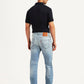 Men's 511 Light Blue Slim Fit Mid Rise Selvedge Jeans - Back View