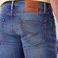 Men's 511 Blue Slim Fit Mid Rise Linen Jeans - Detail View