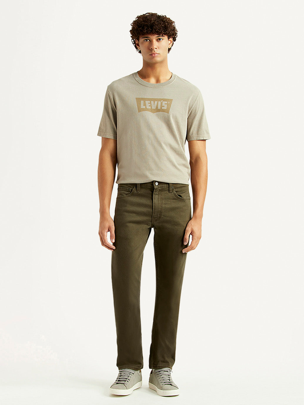 Men's 511 Olive Slim Fit Mid Rise Jeans - Front View