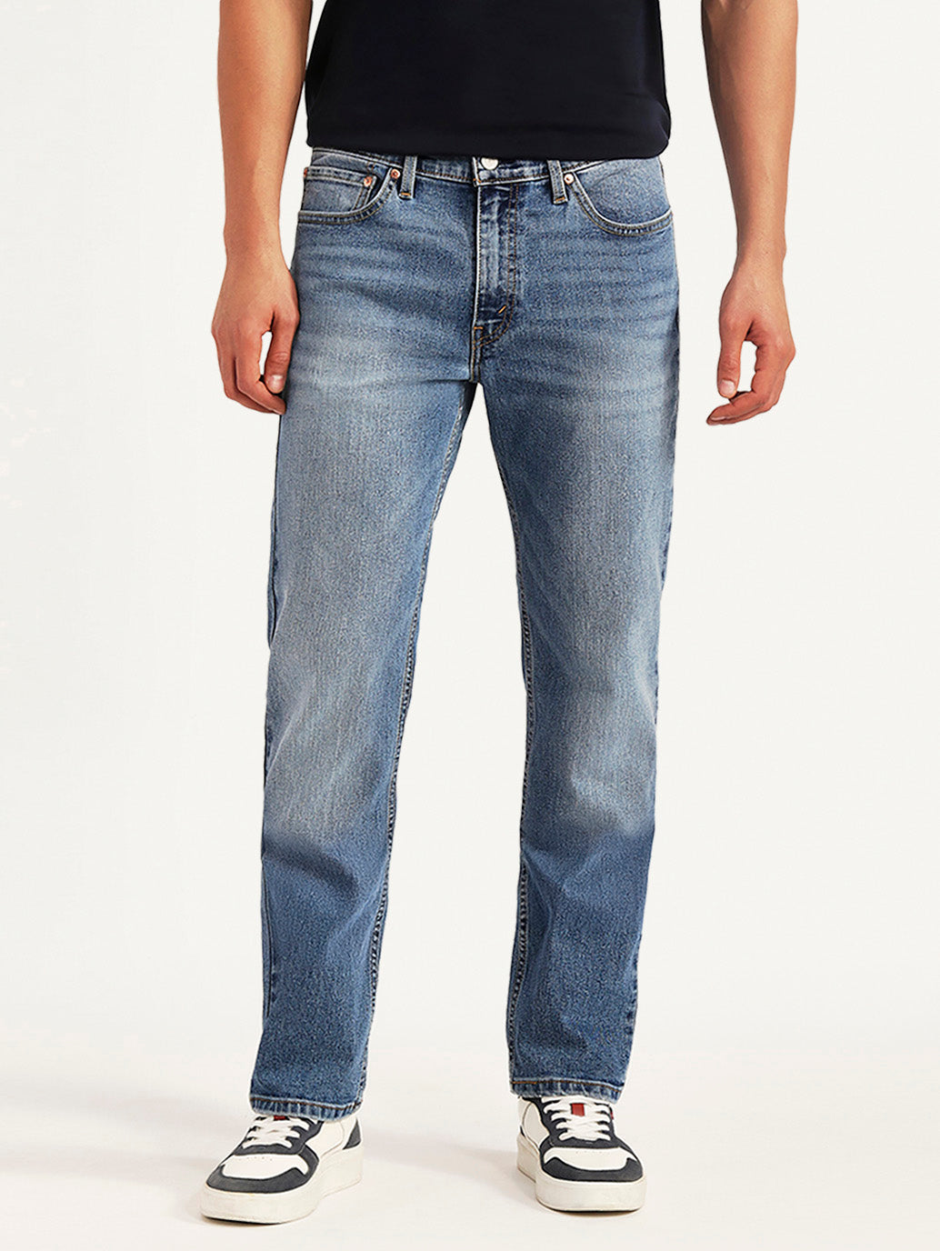 Men's 511 Blue Slim Fit Mid Rise Kooltex Jeans - Front View