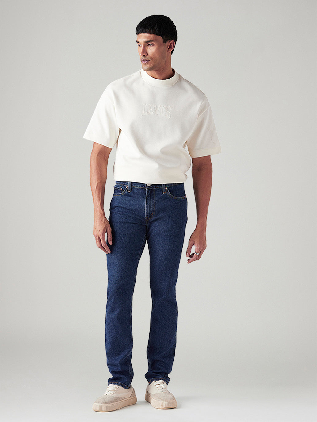 Men's 511 Blue Slim Fit Mid Rise Jeans - Front View