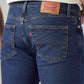 Men's 511 Blue Slim Fit Mid Rise Jeans - Detail View