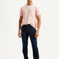 Men's 511 Navy Slim Fit Mid Rise Linen Jeans - Styleshot View