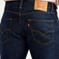 Men's 511 Navy Slim Fit Mid Rise Linen Jeans - Detail View