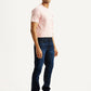 Men's 511 Navy Slim Fit Mid Rise Linen Jeans - Side View