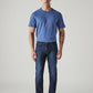 Men's 511 Dark Blue Slim Fit Mid Rise Jeans - Front View