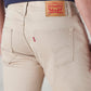 Men's 511 Beige Slim Fit Mid Rise Overdyed Jeans - Detail View
