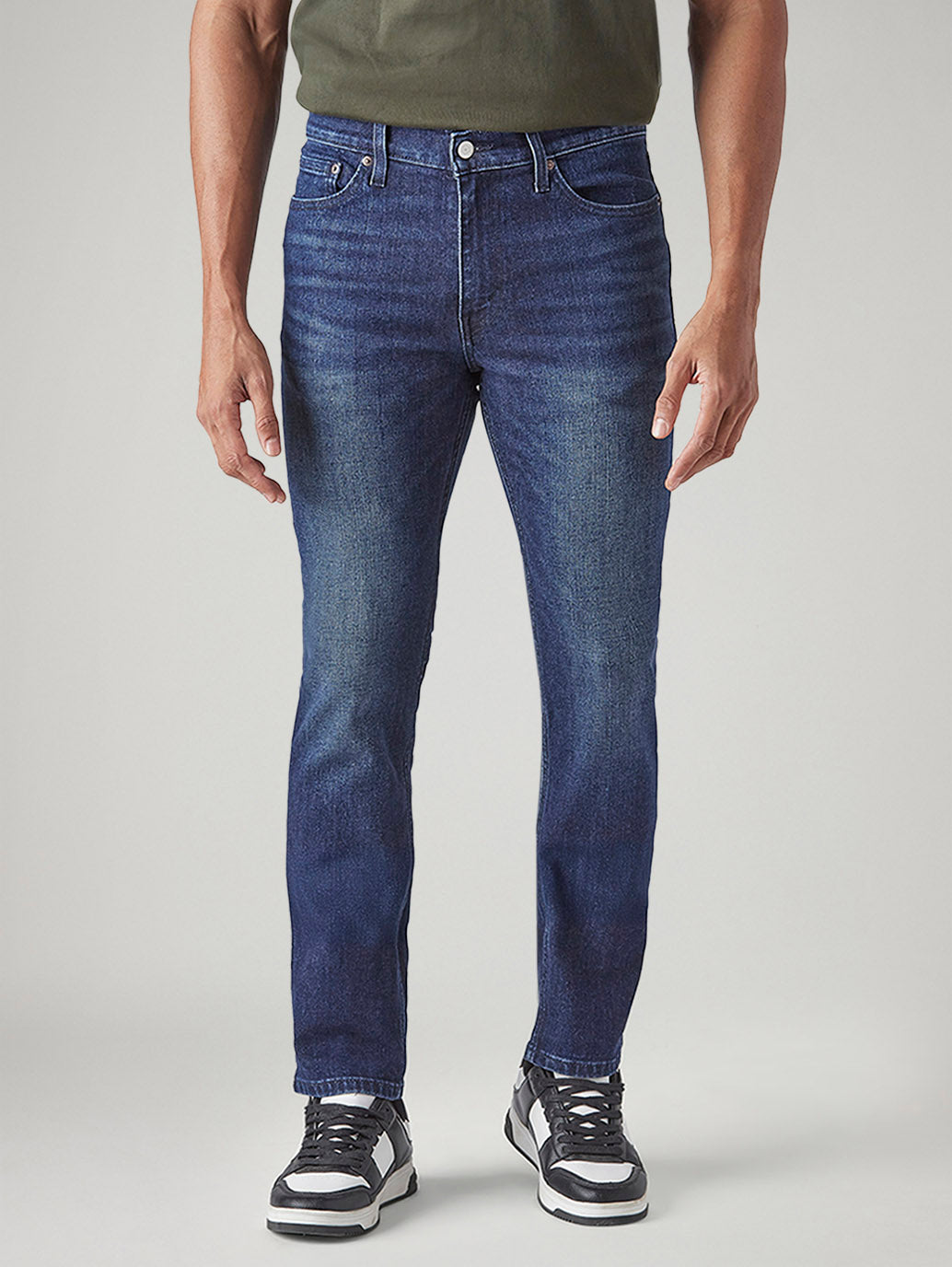 Men's 511 Dark Indigo Slim Fit Mid Rise Kooltex Jeans - Front View