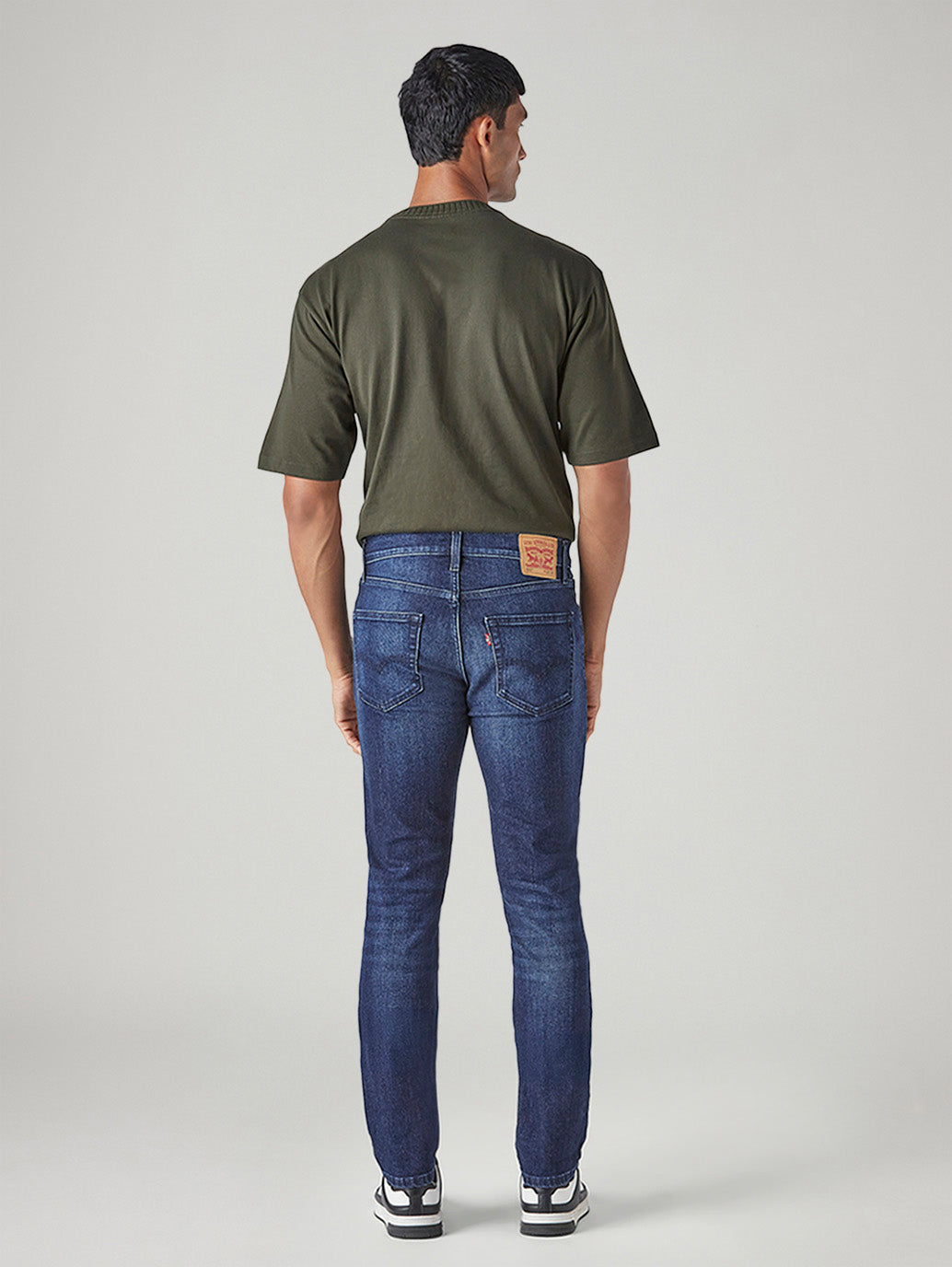 Men's 511 Dark Indigo Slim Fit Mid Rise Kooltex Jeans - Back View