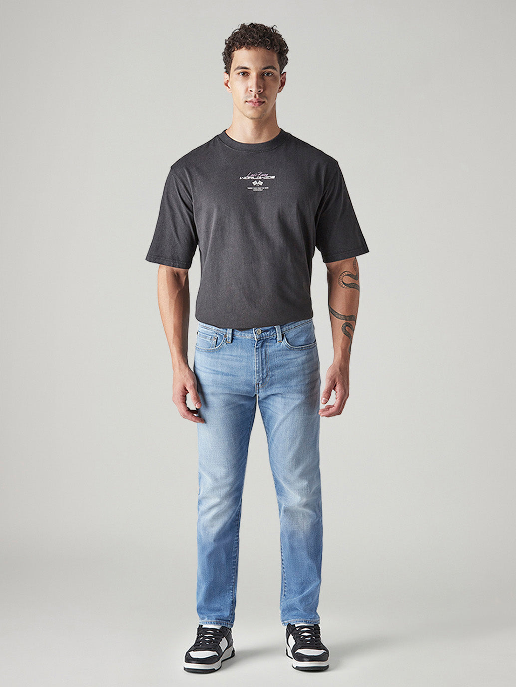 Men's 511 Light Blue Slim Fit Mid Rise Selvedge Jeans - 20 View