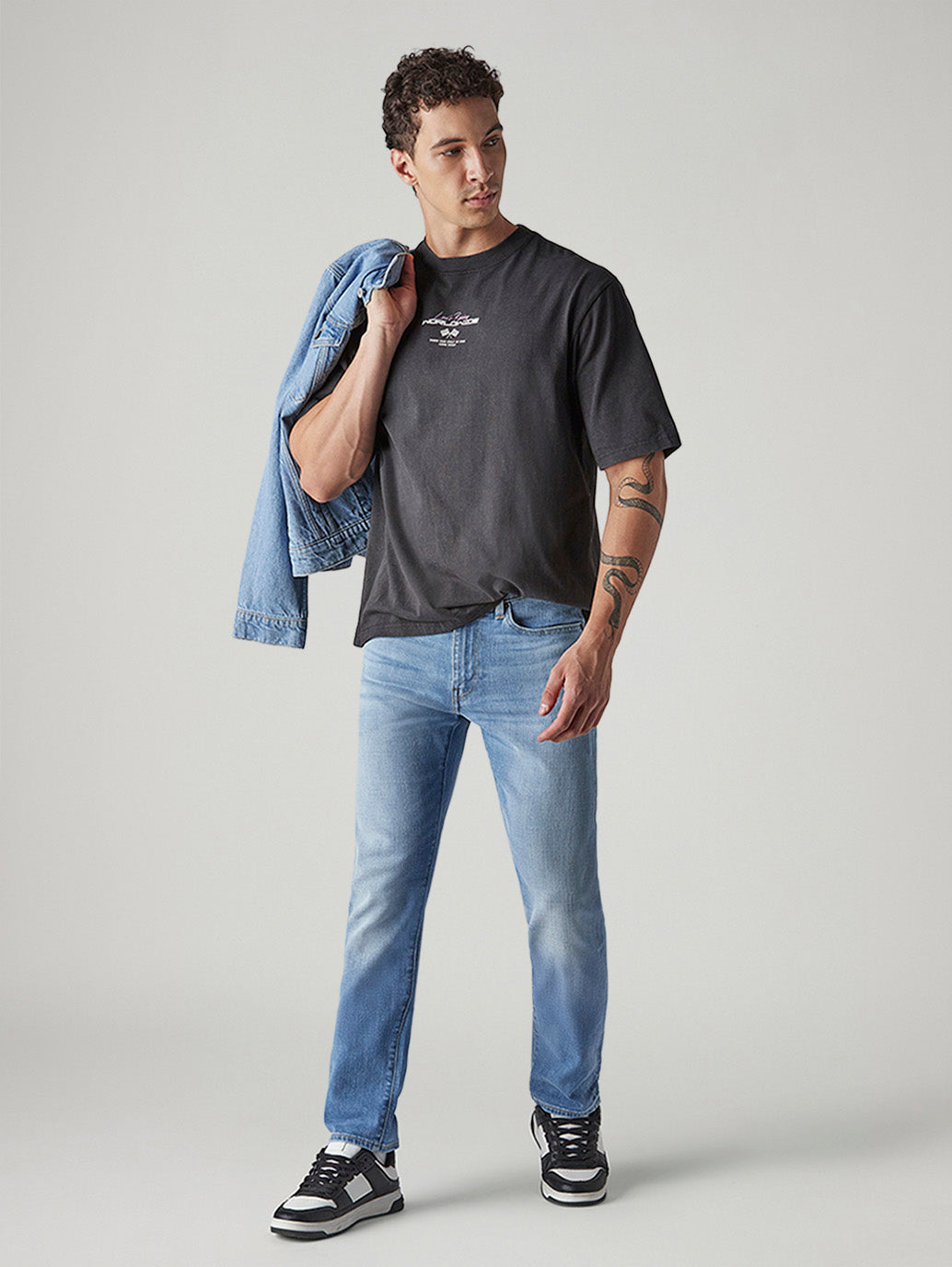 Men's 511 Light Blue Slim Fit Mid Rise Selvedge Jeans