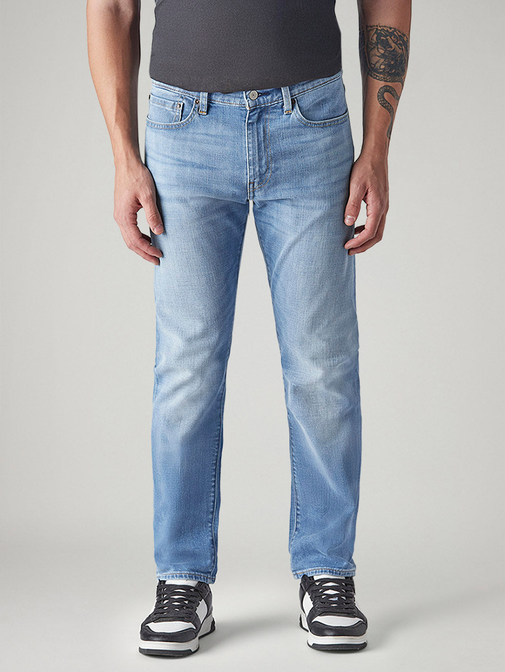 Men's 511 Light Blue Slim Fit Mid Rise Selvedge Jeans - 20 View