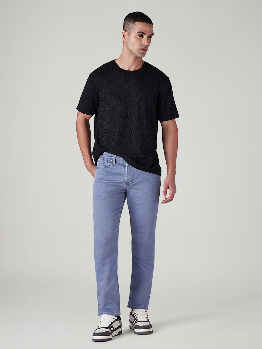 Men's 511 Blue Slim Fit Mid Rise Overdyed Jeans