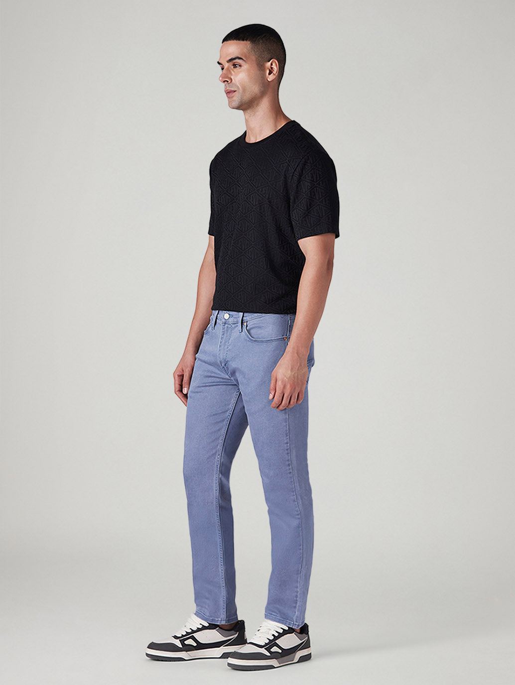 Men's 511 Blue Slim Fit Mid Rise Overdyed Jeans - 20 View
