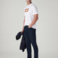 Men's 511 Dark Blue Slim Fit Mid Rise Selvedge Jeans - Styleshot View