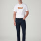 Men's 511 Dark Blue Slim Fit Mid Rise Selvedge Jeans - Front View