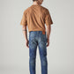 Men's 511 Indigo Slim Fit Mid Rise Selvedge Jeans - Back View