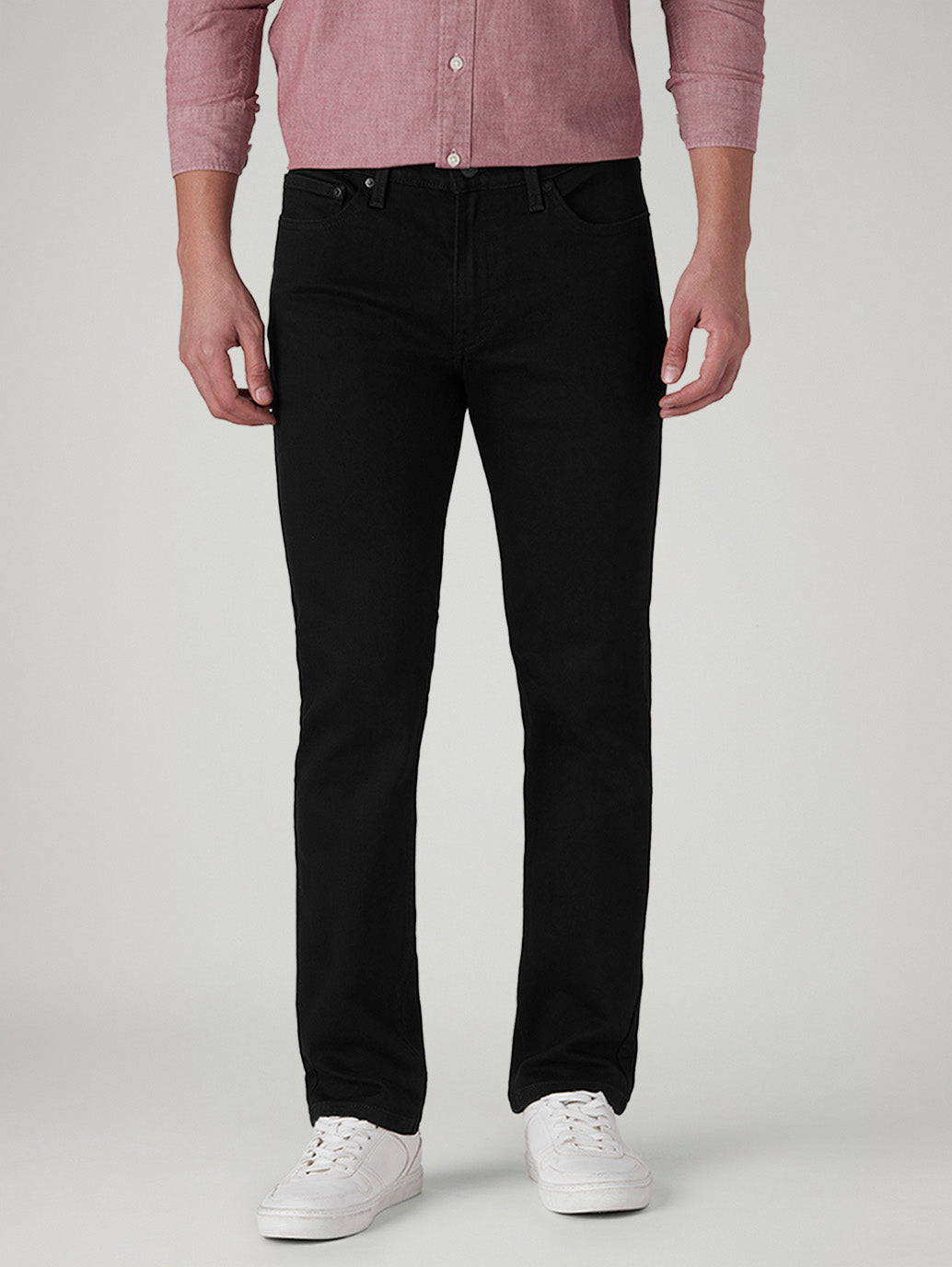 Men's 511 Black Slim Fit Mid Rise Jeans - Front View