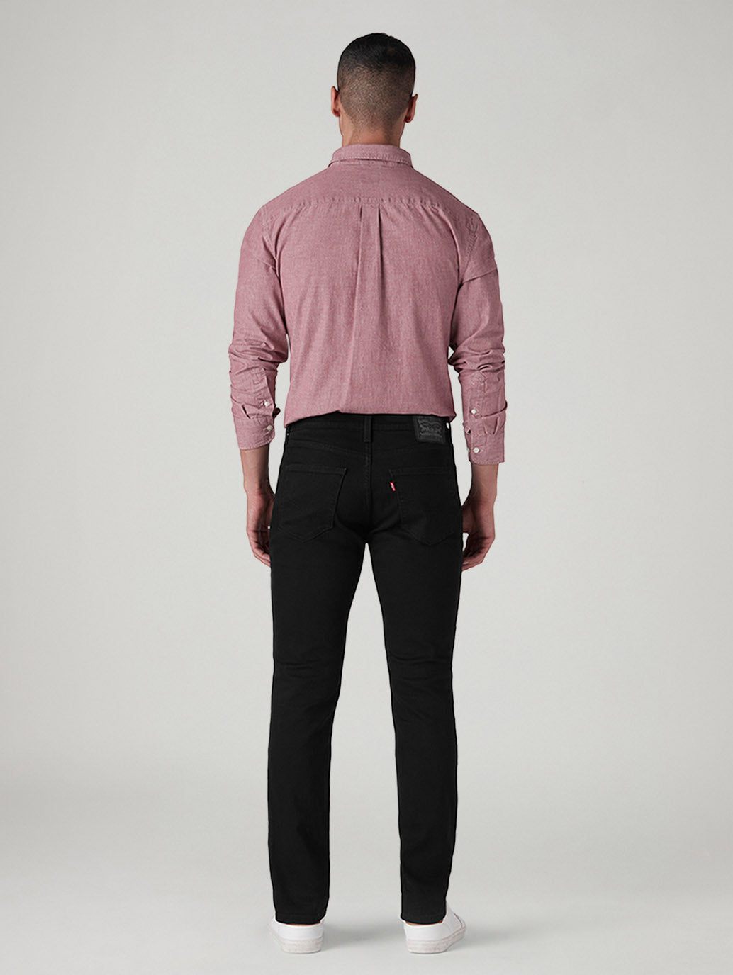 Men's 511 Black Slim Fit Mid Rise Jeans - Back View