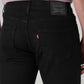 Men's 511 Black Slim Fit Mid Rise Jeans - Detail View
