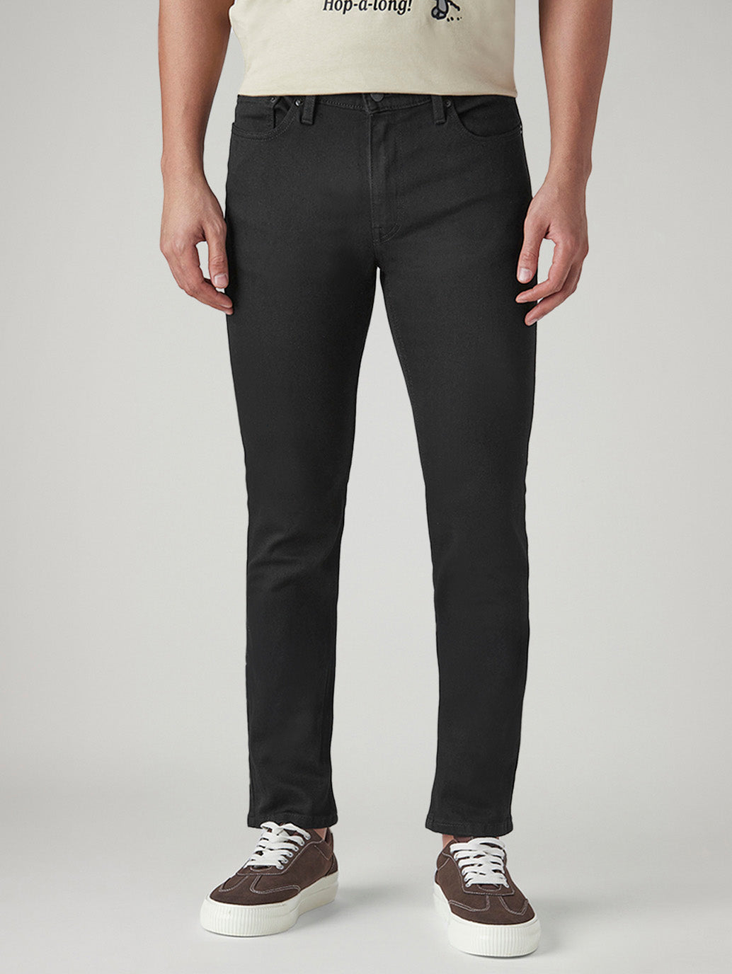 Men's 517 Black Bootcut Fit Mid Rise Jeans - Front View