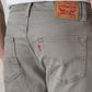 Men's 511 Grey Slim Fit Mid Rise Overdyed Jeans - Detail View