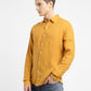 Men's Solid Spread Collar Linen Shirt - d8a2449e-c228-492c-9470-66949290877b View