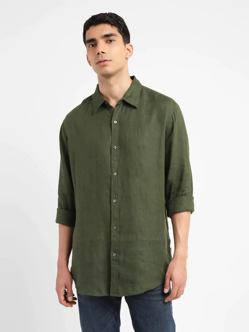 Men's Solid Slim Fit Shirt - 4c107267-f6b5-4413-bd24-d5591d9961fd View