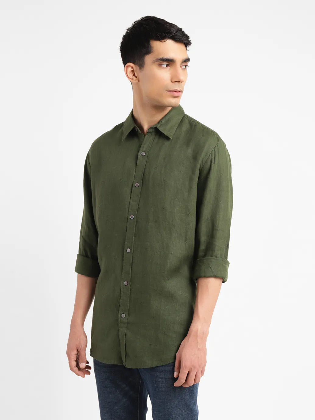 Men's Solid Slim Fit Shirt - 1367bd75-0c9b-44bc-87d3-be09b0029b3b View