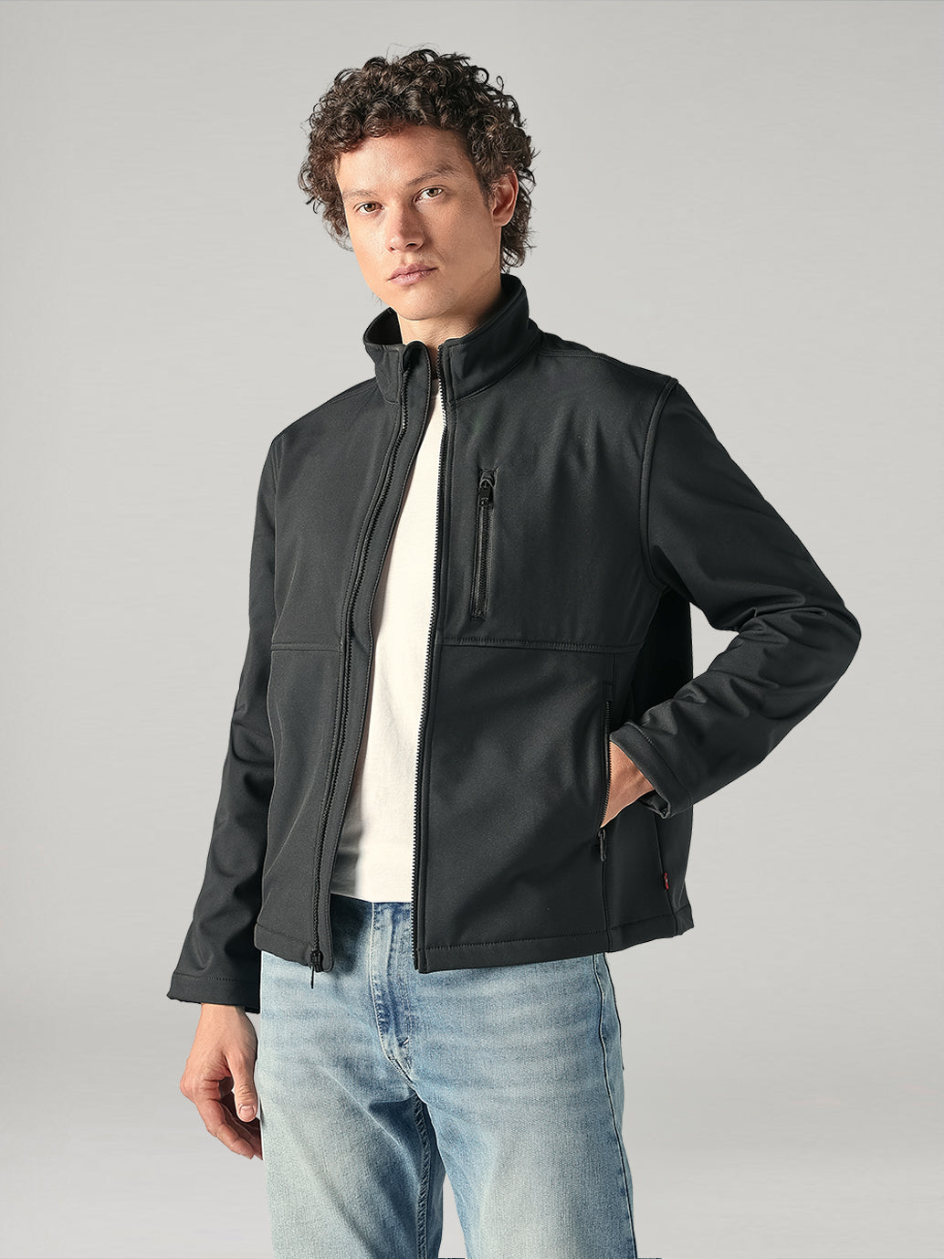 Men's Solid Regular Fit Commuter Jacket
