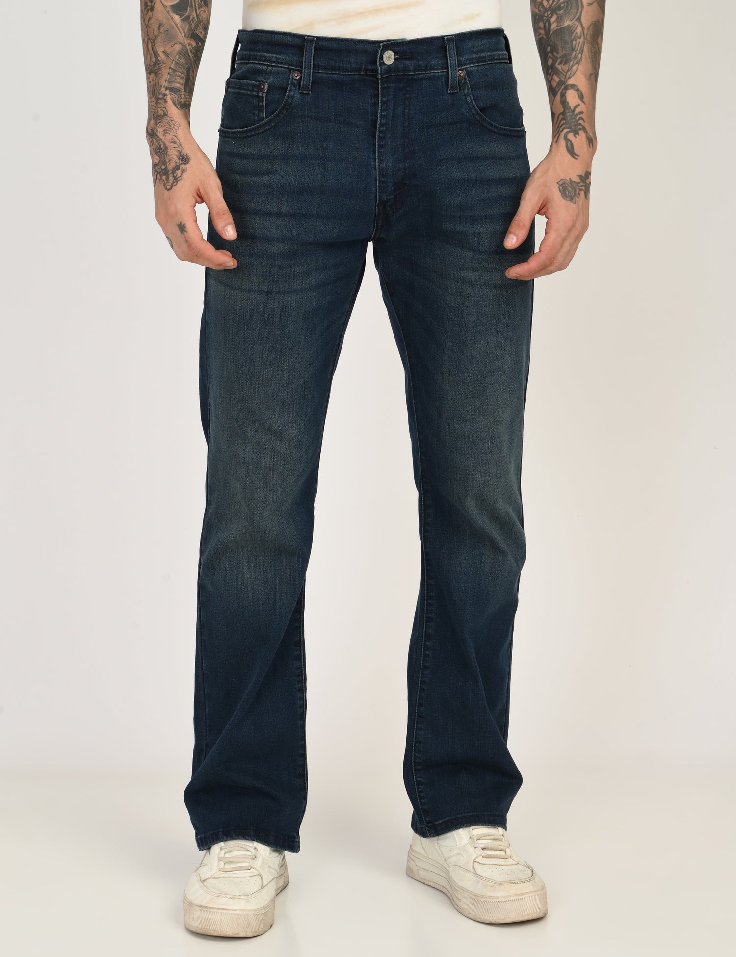 Men's 517 Bootcut Fit Dark Blue Mid Rise Jeans