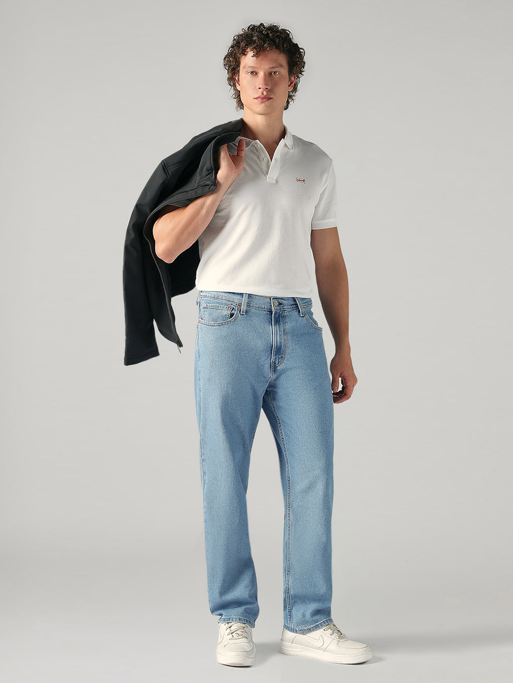 Men's 568 Mid Rise Loose Fit Cotton Blend Stretch Jeans