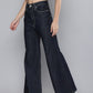 Women's Blue Ribcage Bell Bottom Wide Leg Fit High Rise Jeans - 1b2a8183-9fdd-4edd-bc96-6dfbc10121621715942694634-Levis-Women-Jeans-9541715942694132-2 View