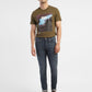 Men's Blue Skinny Fit Mid Rise Jeans - 8753a5a1-4102-4992-83ad-2e1360f2e5ad View