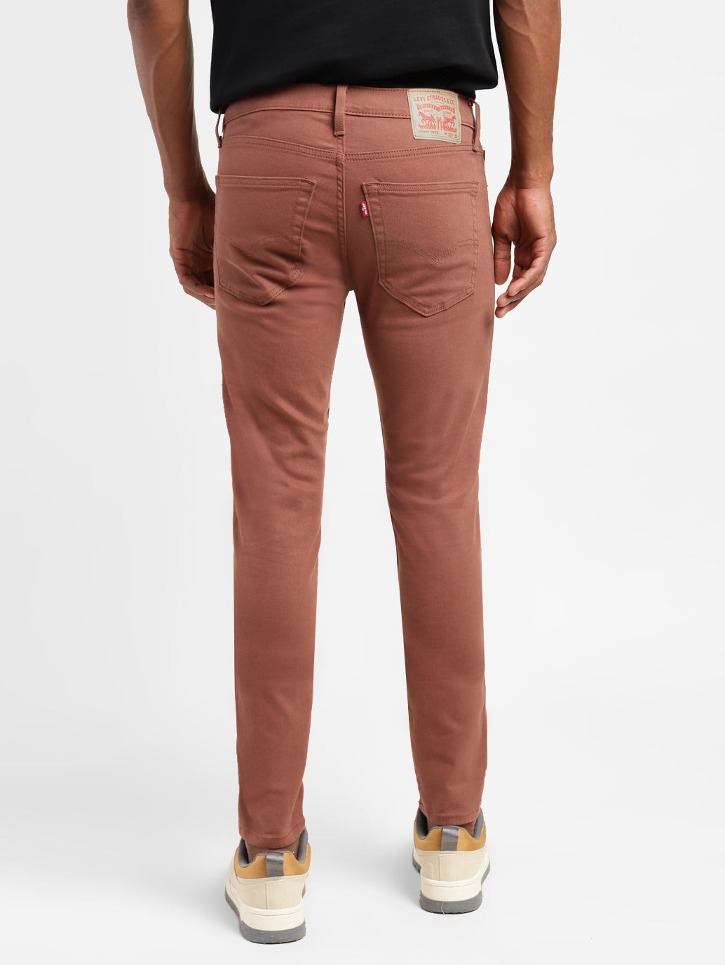 Men's Brown Skinny Fit Mid Rise Jeans - 3c1d69b8-b74f-48ac-84e6-fe5c49e2b983 View