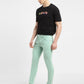Men's Mint Green Skinny Fit Mid Rise Jeans - 7d288deb-b442-4162-9165-a218f0d70811 View