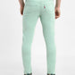 Men's Mint Green Skinny Fit Mid Rise Jeans - 337e9036-03a4-431b-912c-6b1cbacb8a8c View
