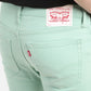 Men's Mint Green Skinny Fit Mid Rise Jeans - e5b33209-1539-47ad-8bb6-66b5791f1f9c View