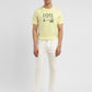 Men's White Skinny Fit Mid Rise Jeans - ModelFront View