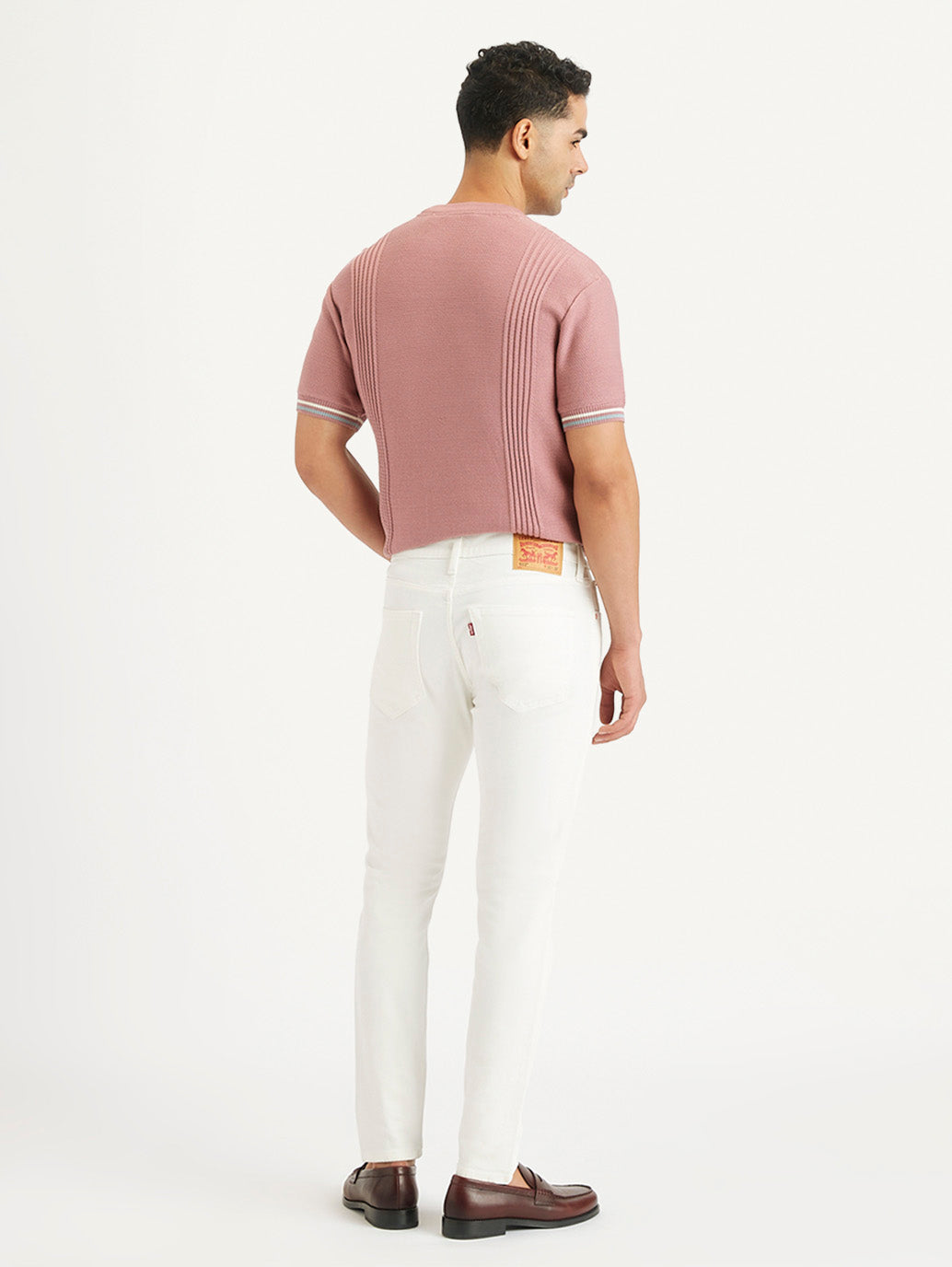 Men's White Skinny Fit Mid Rise Jeans - 933dd3b5-16b7-4095-9d23-9e8b98d73409 View