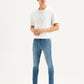 Men's Blue Skinny Fit Mid Rise Jeans - Styleshot View