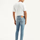 Men's Light Blue Skinny Fit Mid Rise Jeans - Back View