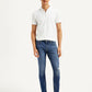 Men's Blue Skinny Tapered Fit Mid Rise Jeans - 20 View