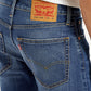 Men's Blue Skinny Tapered Fit Mid Rise Jeans - 20 View